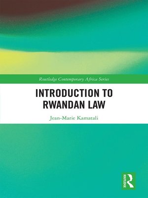 cover image of Introduction to Rwandan Law